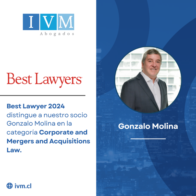 Best Lawyers destaca a nuestro socio Gonzalo Molina en corporativo.