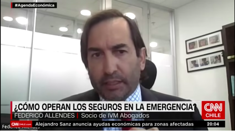 Nuestro socio Federico Allendes comenta en CNN Chile papel de aseguradoras luego de incendios